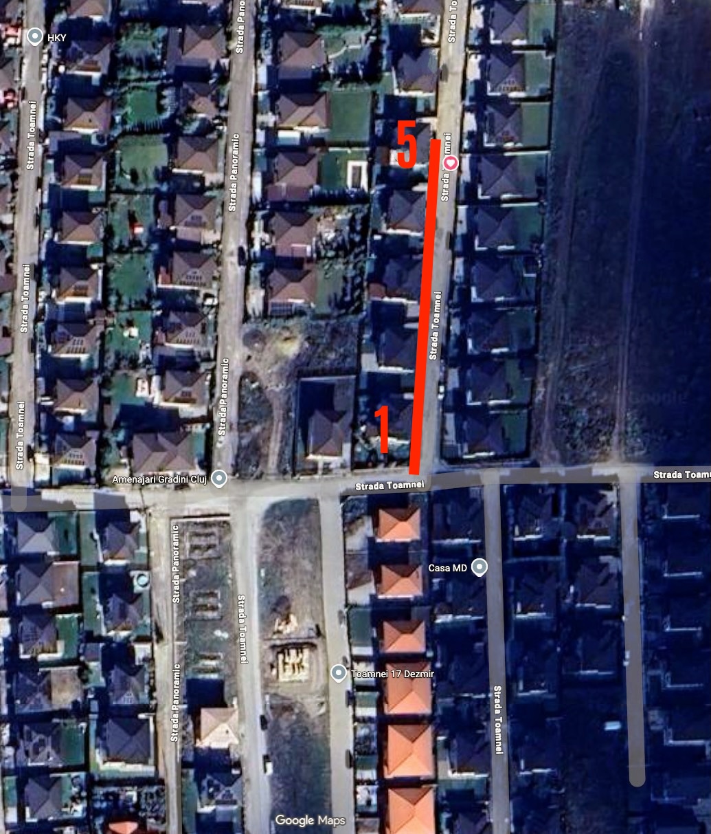 Pickup location – Strada Toamnei nr 20D, Dezmir
